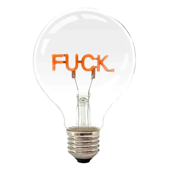 MEA-Living Tischleuchte Lucia FUCK LED-Lampe - batteriebetrieben 