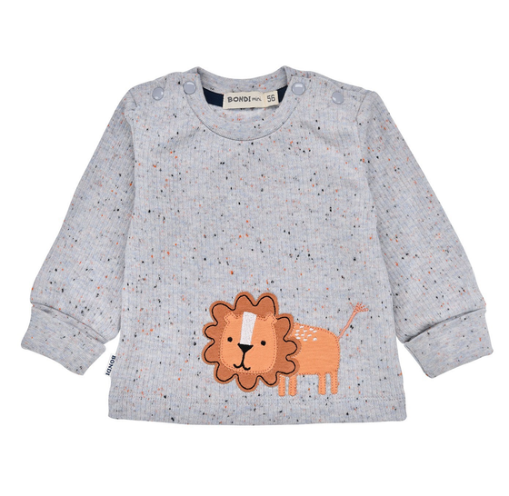 Langarmshirt "Löwe", Rippenstrick, Baumwolle