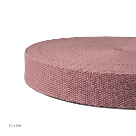 Gurtband Baumwolle Polyester altrosa zum TAschen nähen bei Spreefee kaufen