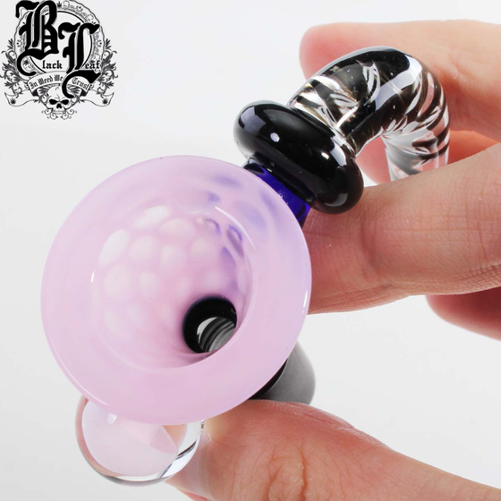 Glaskopf, Black Leaf®, Glaskunst - Rosa, 18er