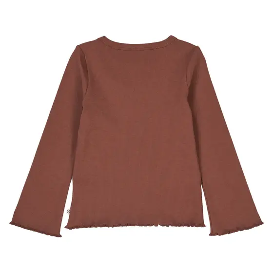 Müsli by Green Cotton Cozy Me Ripp Flared Langarmshirt Root