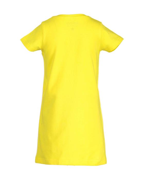 Sportliches Shirtkleid "All I want ...", gelb