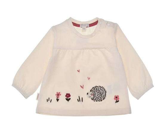 Langarmshirt "Igel", Baumwolle, milk