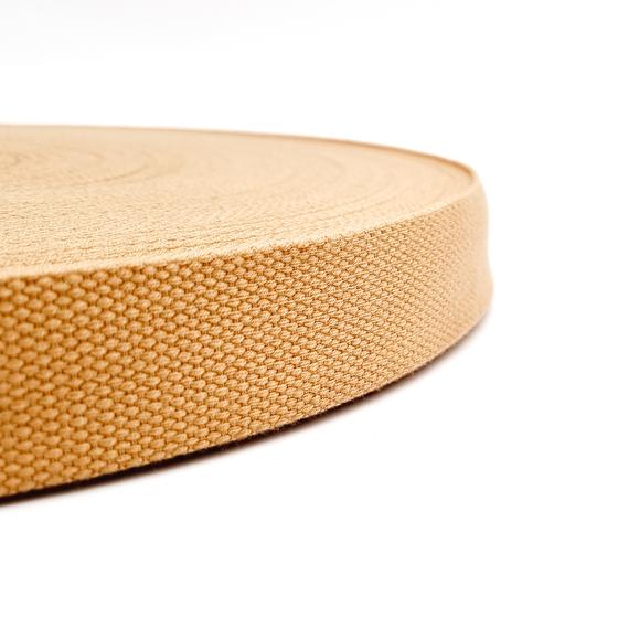 Gurtband Baumwolle 38mm – camel