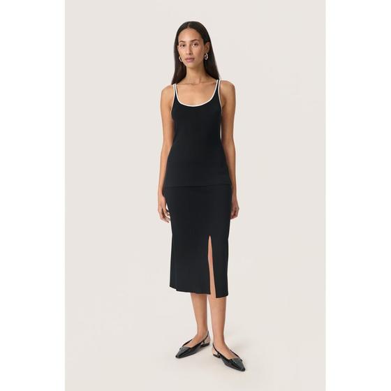 SOAKED IN LUXURY Tank Top SLIda 30408069 schwarz-weiß