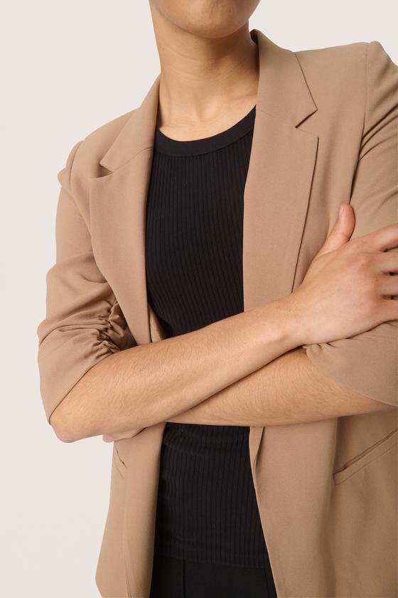 SOAKED IN LUXURY Blazer Shirley 30403608 camel