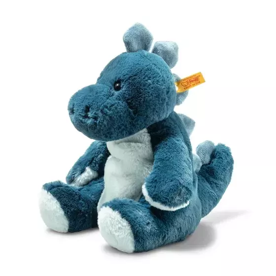 Steiff Kuscheltier Spott Stegosaurus 28 cm Sitzend Petrol Eisblau  