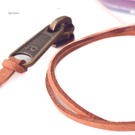 Kunstleder Kordel braun