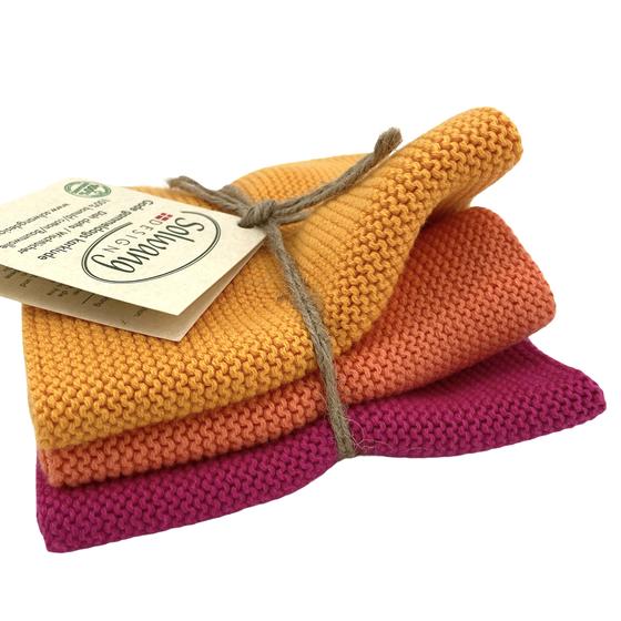 Solwang Design Wischtücher - orange/koralle/pink