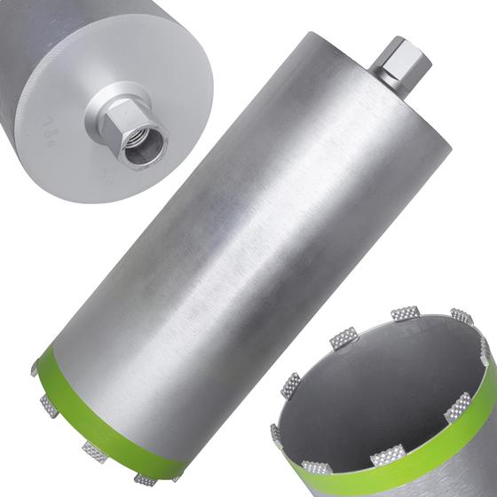 Diamant Trocken-Bohrkrone <br> Ø 47 mm - 272 mm <br> Nutzlänge 200 - 400 mm <br> Typ: Dimpel Original