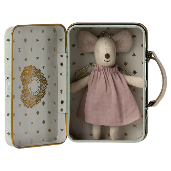 Maileg Engelsmaus im Koffer