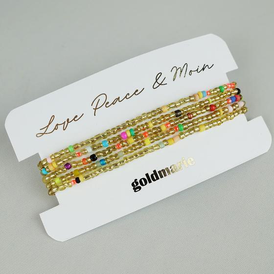 goldmarie Armand Melly - Mini-Perlen - gold-bunt - handgefertigt