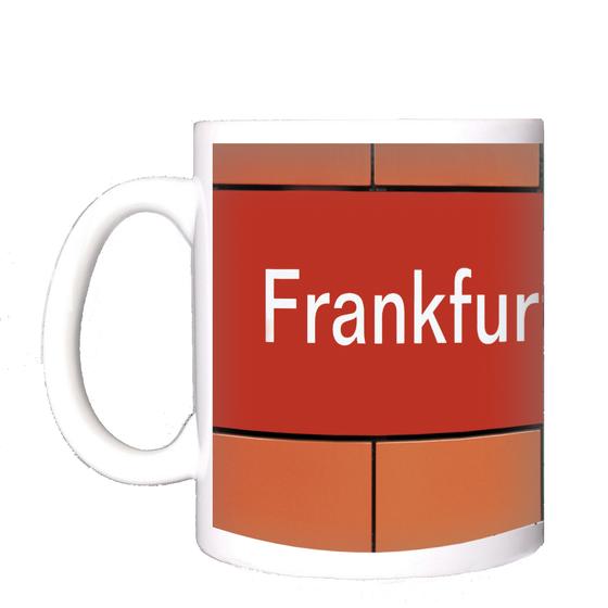 Frankfurter Allee U-Bahn Souvenir Tasse Berlin von tom bäcker - U5 - Friedrichshain - Karl Marx Allee - Lichtenberg - Ringbahn - S41 - S42 - Friedrichshain