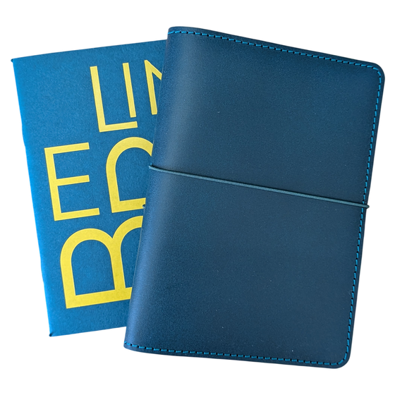Notebook Leder Sleeve Türkis von Herrn Pong