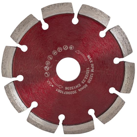 Diamant Rissefräser <br> Ø 125 mm <br> Premium Qualität <br> Beton, Universal
