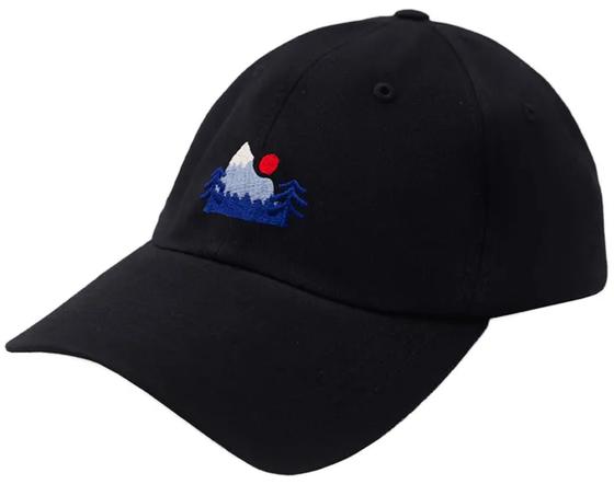 Baseball Cap Schwarz Berge