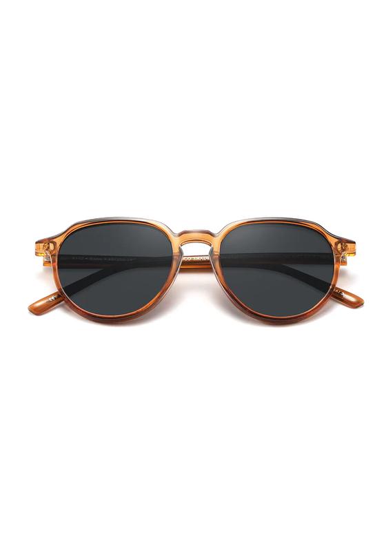 eco SHADES Sonnenbrille BONO -  transparent braun - Unikat 