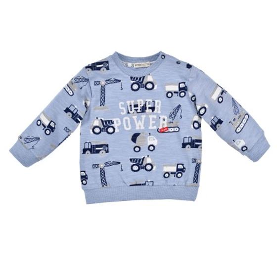 Langarmshirt "Baustellen-Fahrzeuge", Baumwolle