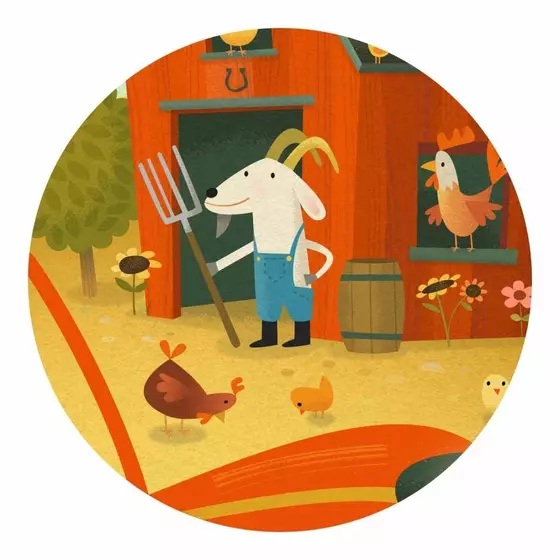 Djeco Puzzle Traktor 16 Teile