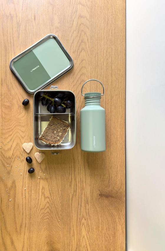 Lässig Edelstahl Kinder Trinkflasche Unique Grün