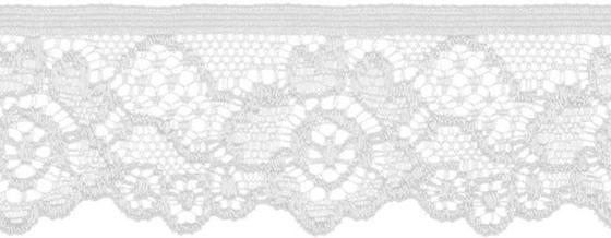 Elastische Spitze 30mm weiß 180003 009