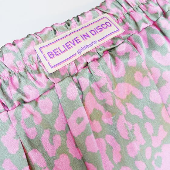 goldmarie Hose I BELIEVE IN DISCO  - Leo Muster - rose-silber 