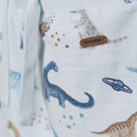 Jerseyhose "Dinos, Planeten, Raketen", Biobaumwolle, hellblau