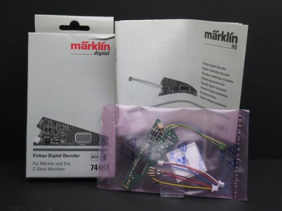 Märklin 74461 Einbau Weichen Digital Decoder C-Gleise Weichen Spur H0 OVP