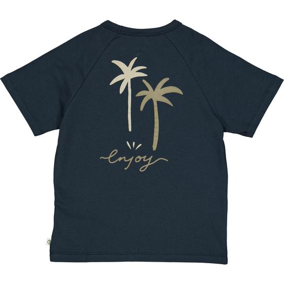 Müsli by Green Cotton T-Shirt Palm Night Blue