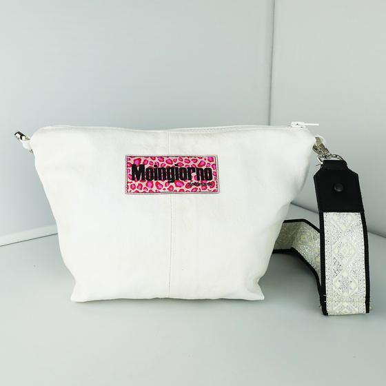 goldmarie Festival Tasche JEANS Recycelt - MOINGIORNO - Leo Label - denim weiß 