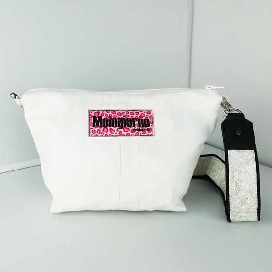 goldmarie Festival Tasche JEANS Recycelt - MOINGIORNO - Leo Label - denim weiß 