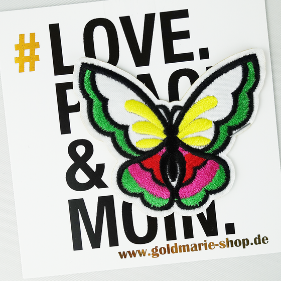goldmarie Patches Aufnäher SCHMETTERLING - bunt