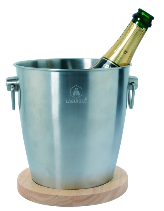 Weinkühler | LAGUIOLE Champagner Eimer mit Holztablett