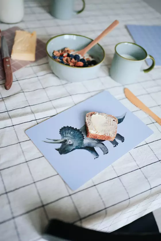 NUUKK Frühstücksbrettchen Dinosaurier