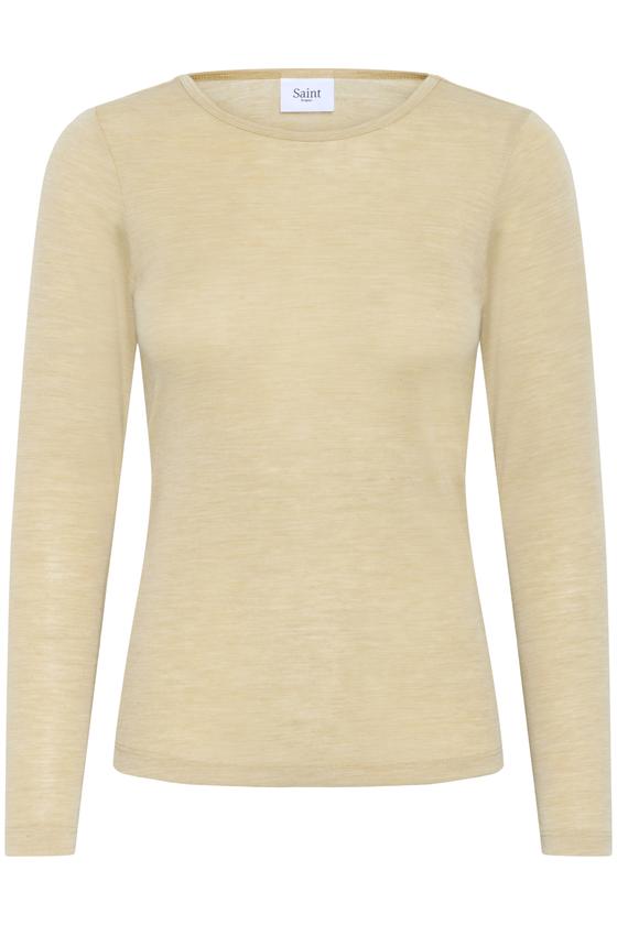 SAINT TROPEZ Longsleeve Pullover GarimaSZ 30513525 - beige melange