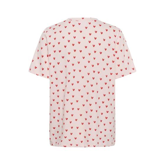 SAINT TROPEZ T-Shirt mit Herzen PammuSZ 30514964 - rosa-rot 