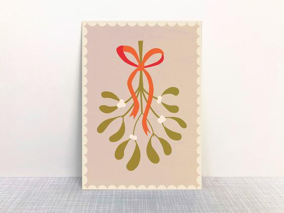 Monimari Postkarte Mistelzweig