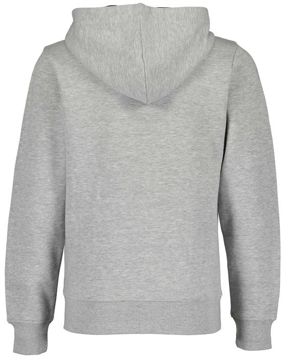 Sweatjacke "Future" mit Kapuze, Biobaumwolle, mittelgrau