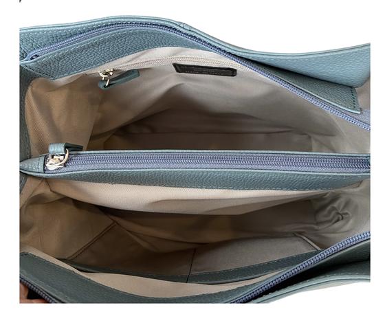 Maxima Schultertasche cement, salbeiblau