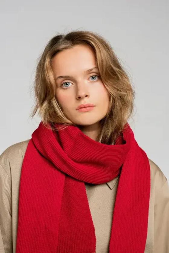 Schal Rot Organic Cotton von Kabak