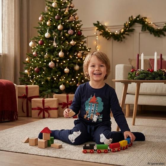 Langarmshirt "Moomin-House", Biobaumwolle