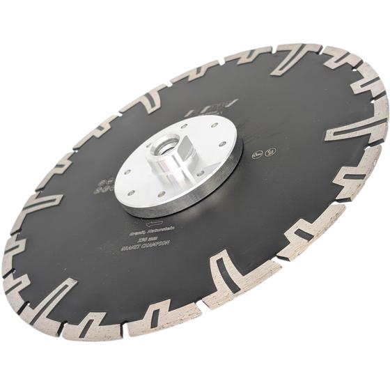 Diamant Trennscheibe mit M14-Aufnahme für Bündigschnitt<br> Ø  230 mm Typ Champion <br>für Granit