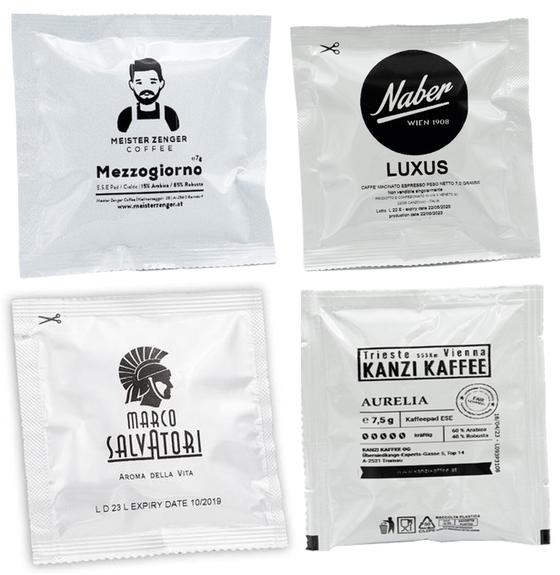 ESE Probenpaket oesterreichische Röster_Schönbergers Kaffeegreissler