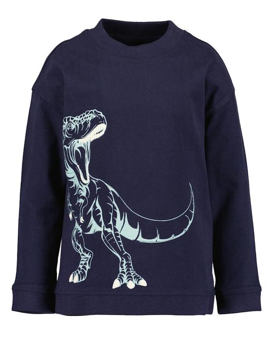 Sweatshirt "Dino" mit Leuchtdruck, nachtblau