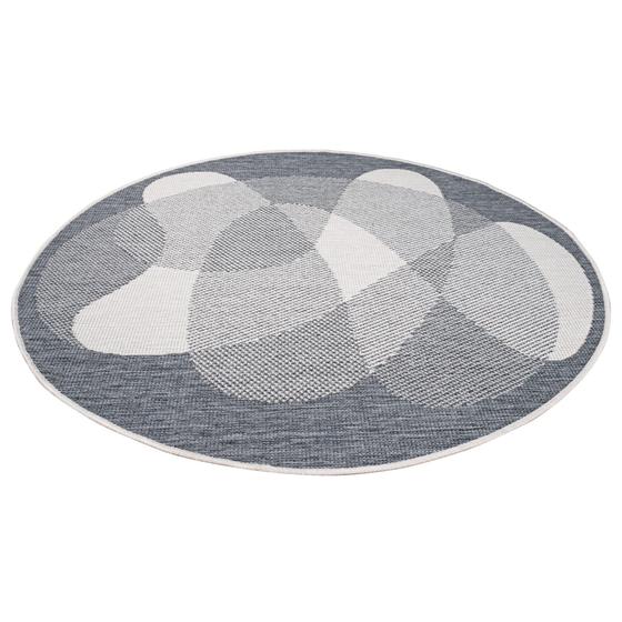 DUO Rug wendbarer Teppich silber