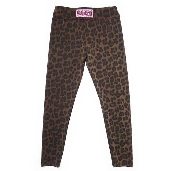 goldmarie Leo Leggings MOINGIORNO rotes Label - mokka braun