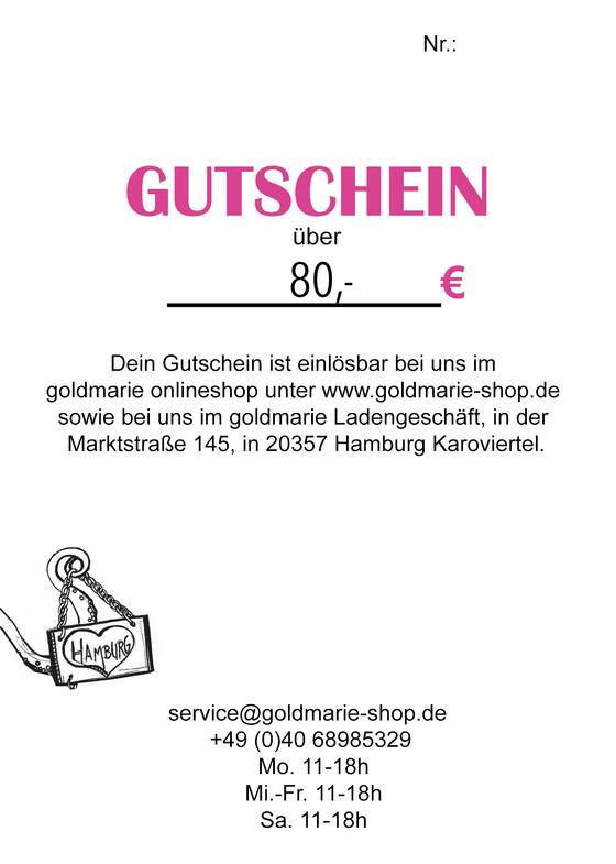 goldmarie Geschenkgutschein im Wert von 80 Euro
