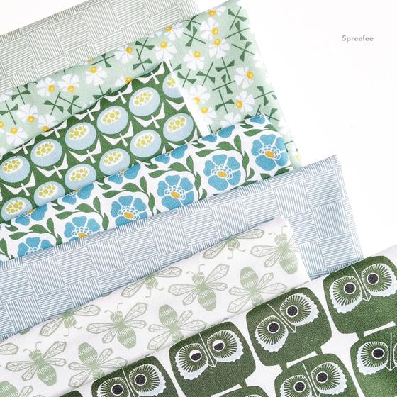 Fat Quarter Bundle Sweet Floral Scent Loes van Oosten