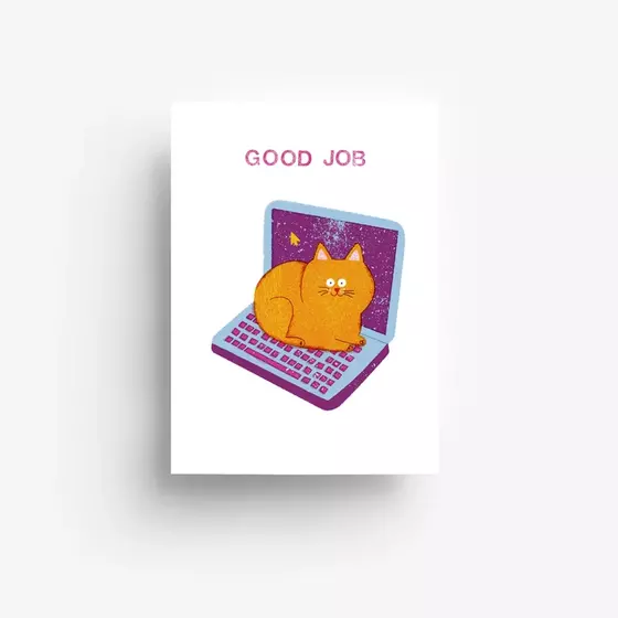 Good Job Postkarte von jungwiealt