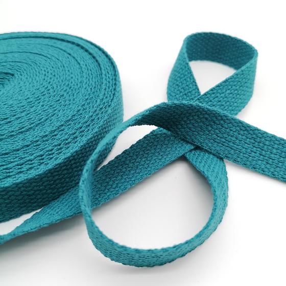 Gurtband Baumwolle 20 mm - petrol